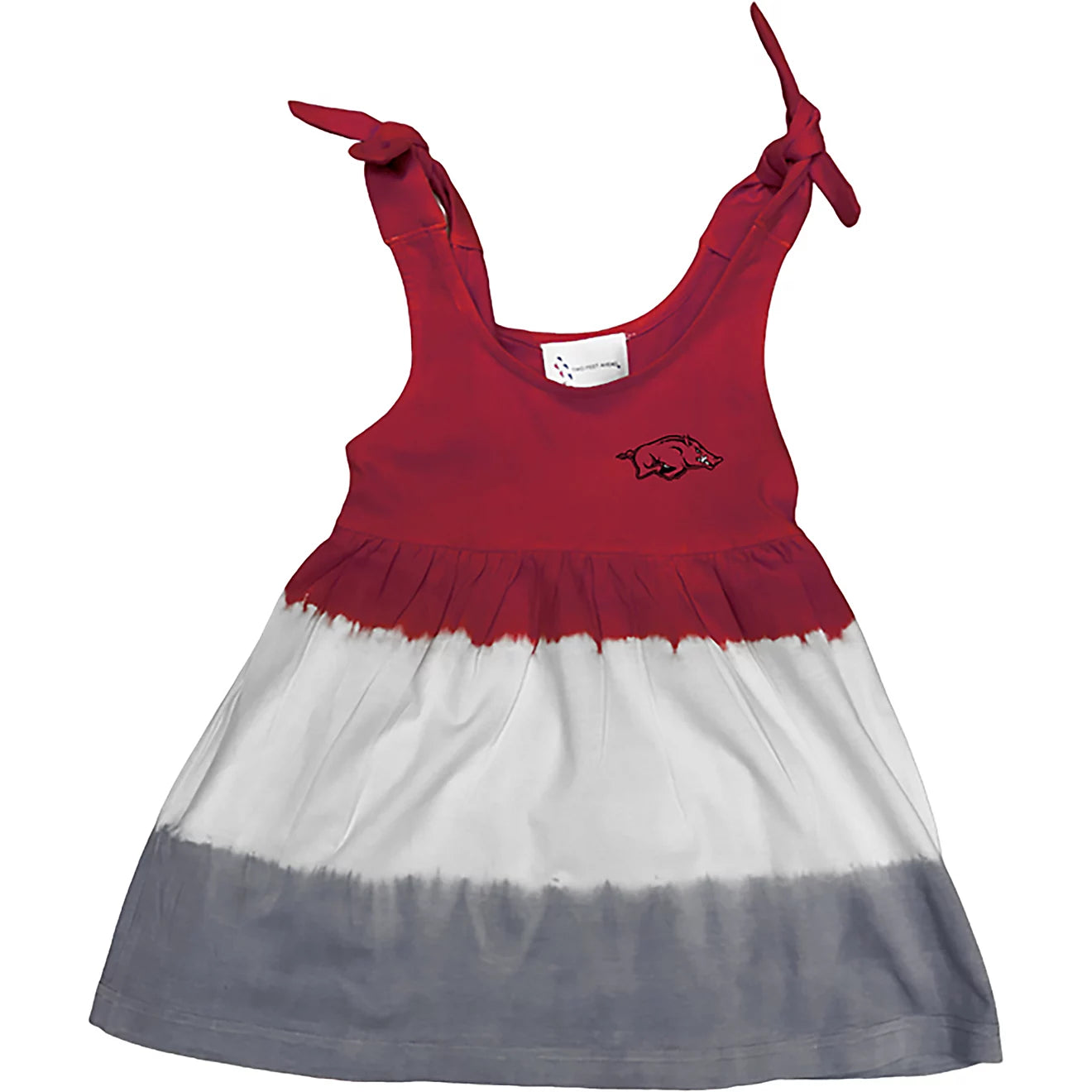 Two Feet Ahead Girls' University of Arkansas Tie Dye Sundress