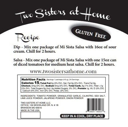 Two Sisters at Home Mi Sista Salsa Dip