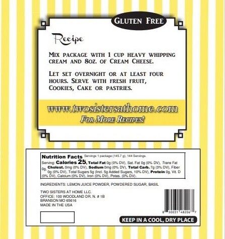 Two Sister at HomeZesty Lemon Basil Dip