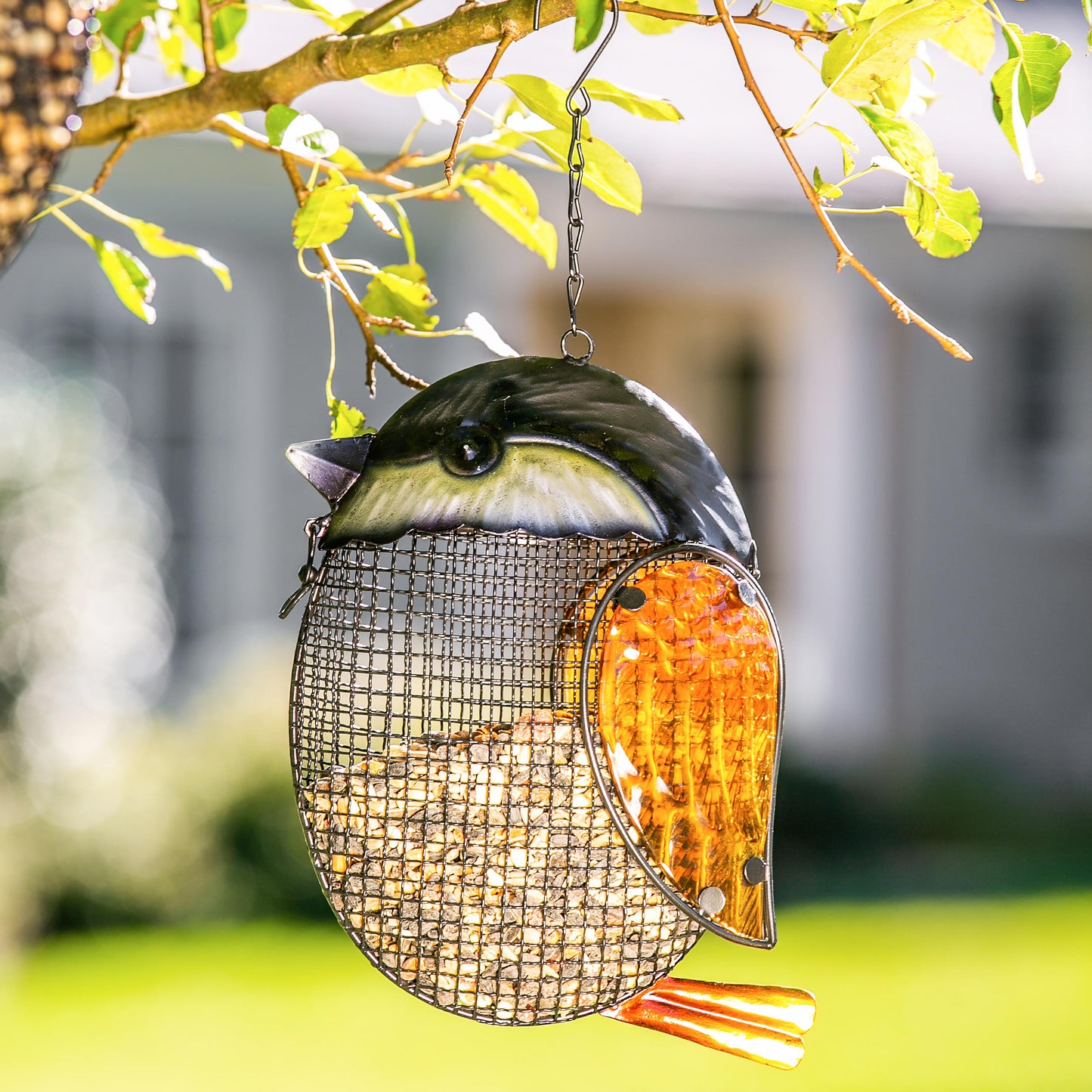Mesh Hanging Chickadee Bird Feeder
