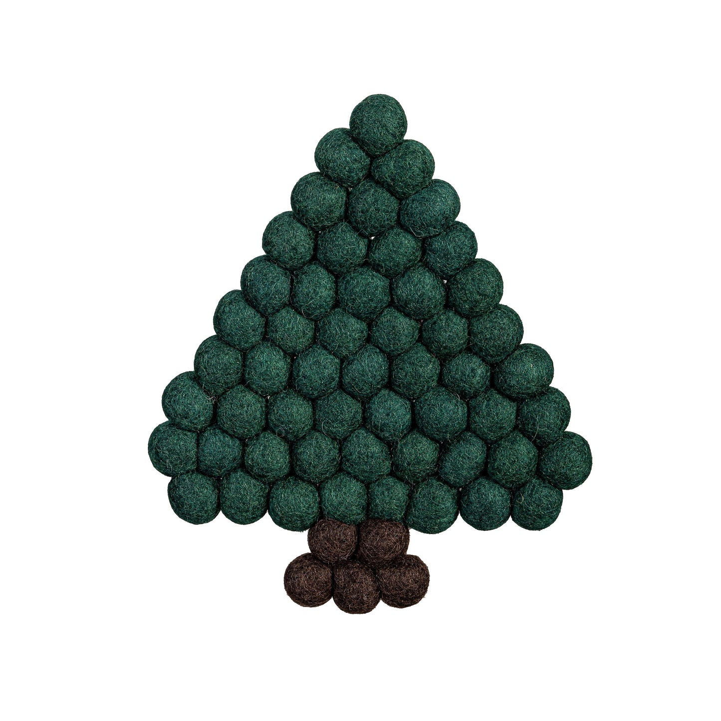 Shades of Green Trivet Tree Fabric, 7.25"L x 8.5"W