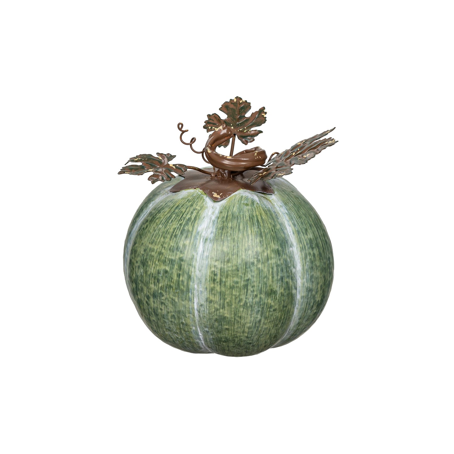 Pumpkin Metal Statue, 6"H