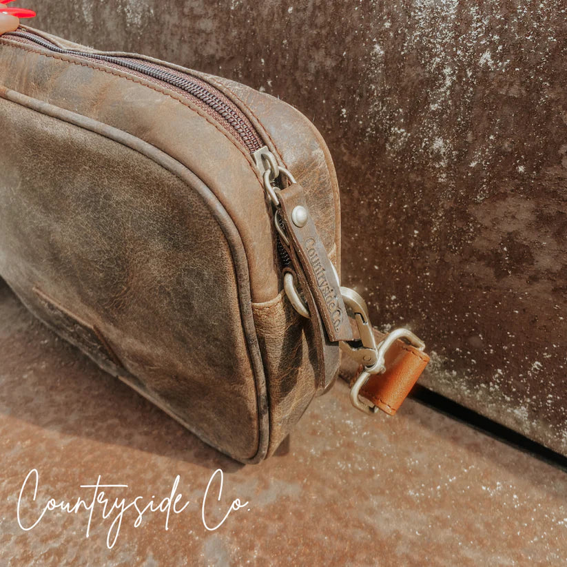 Countryside Co. Belle Cowhide Sling Crossbody Fesitval Bag