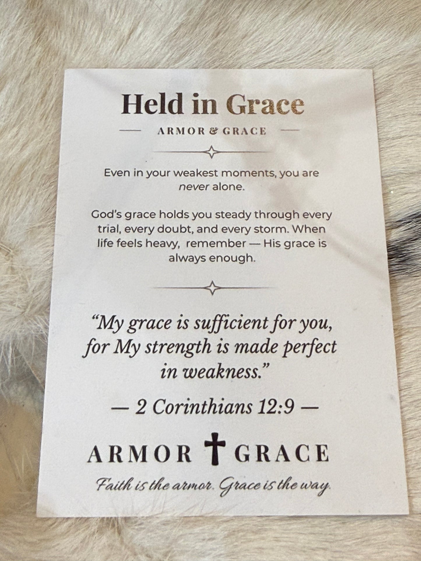 Armor & Grace Held in Grace Bracelet