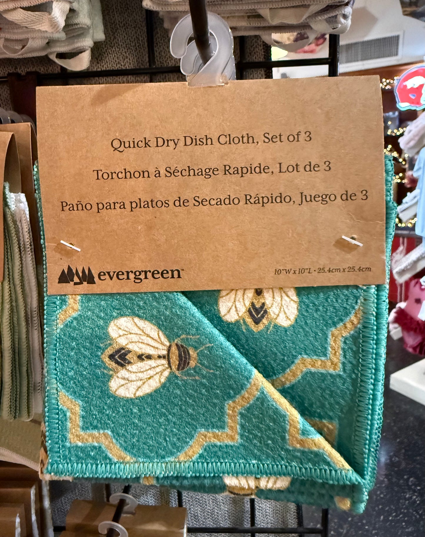Bee Deco Quick Dry Dish Cloth