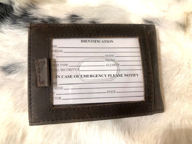 U of A Brown Front Pocket Wallet