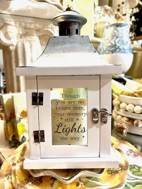 9" Remembrance Lantern, 2 Asst. Designs