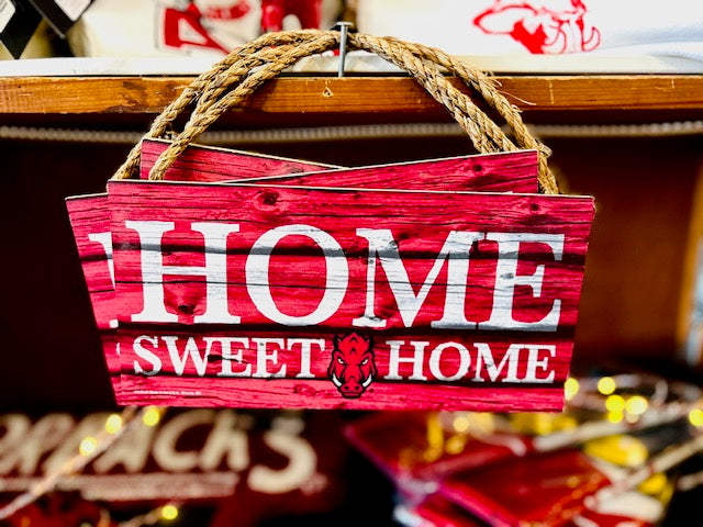 U of A Home Sweet Home Rope Sign