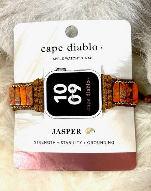 Peachy Imperial Jasper Apple Watch Strap