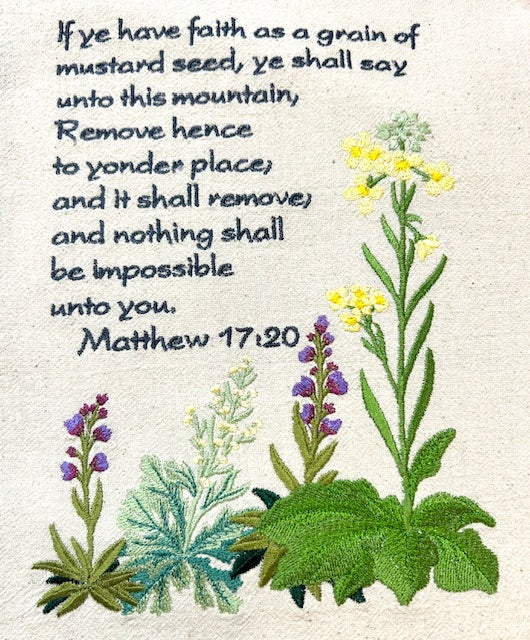 Matthew 17:20 Tea Towel