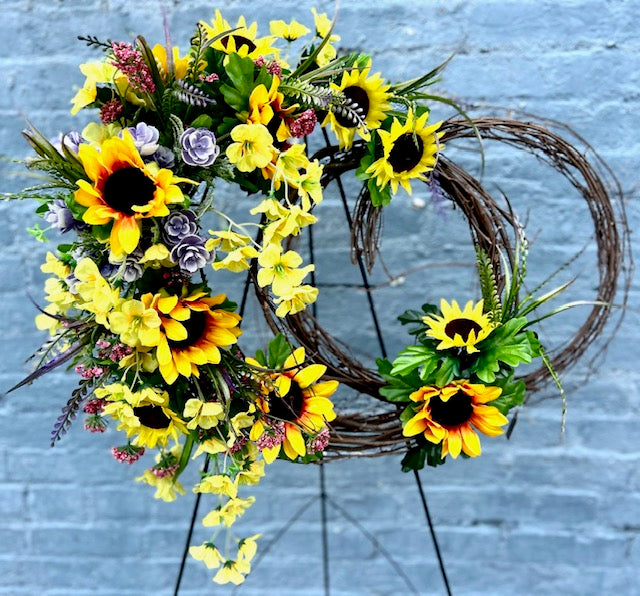 Sunflower Grapevine Wreath