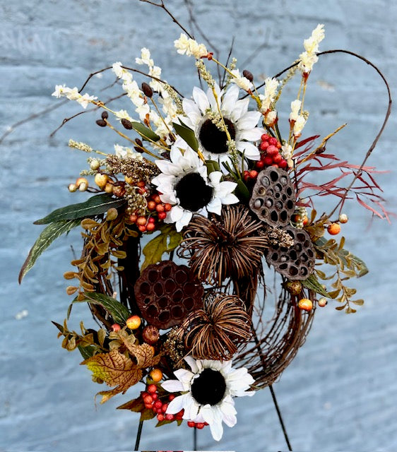 Small Fall Grapevine Wreath