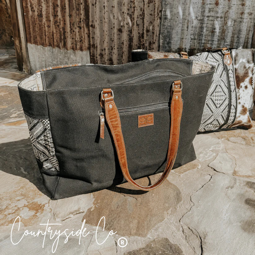 Countryside Co. Charlene Cowhide Weekender Bag