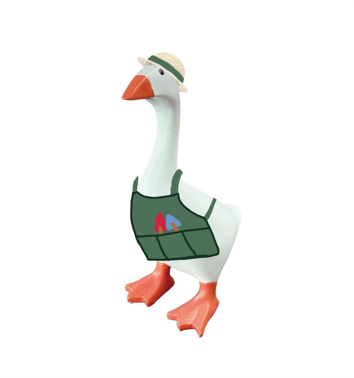 Gordy the Desktop Goose Hillside Pasture Table Decor Fabric Accessory Set, Gardener