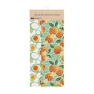 Fruit Mosaic Quick Dry Kitchen Towel
