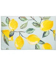 Coastal Citrus Lemons Washable Indoor/Outdoor Mat