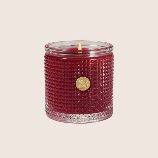 The Smell of Christmas - Textured Glass Candle 6oz