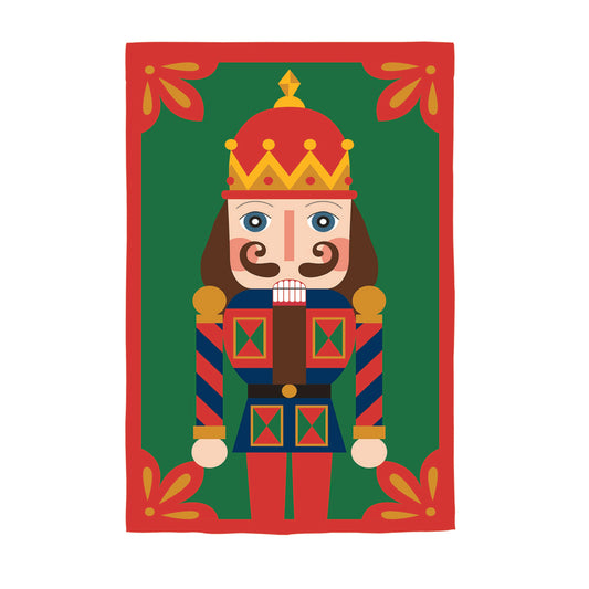 Nutcracker Applique Garden Flag