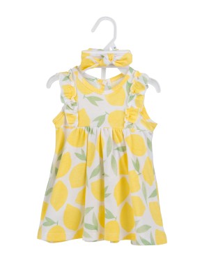 Maison Chic Lemon Sundress 3-Piece Outfit