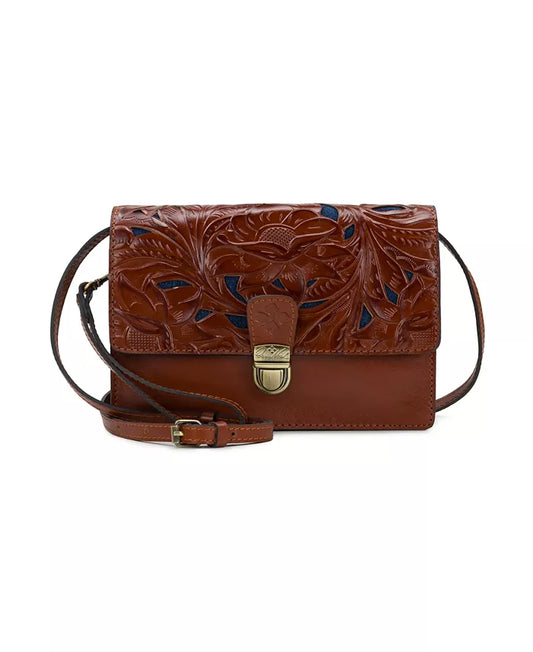 Patricia Nash Lanza Crossbody-Western Cutout Tooled