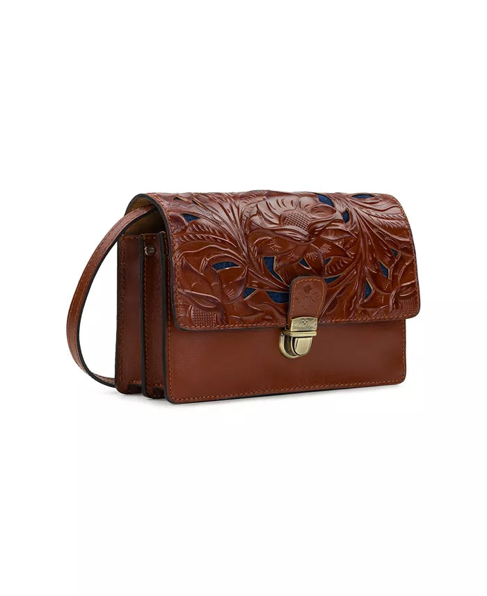 Patricia Nash Lanza Crossbody-Western Cutout Tooled