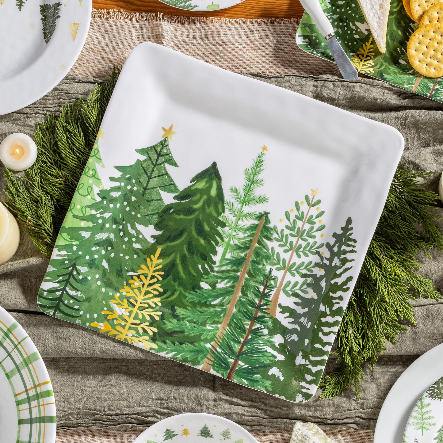 Shades of Green Platter