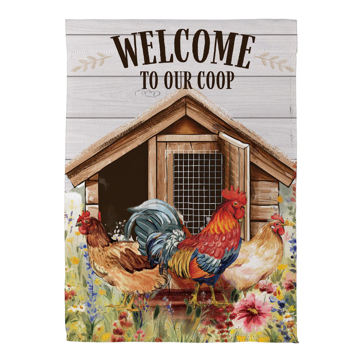 Petal & Plow Coop Suede Garden Flag