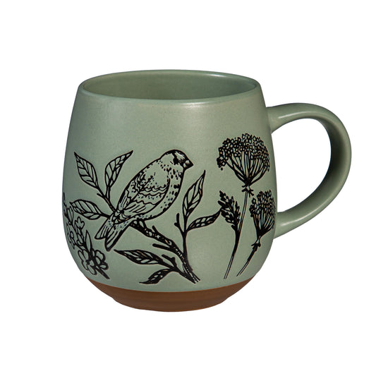 Artisan Series VII Green Ceramic Cup, 15oz, Giftbox
