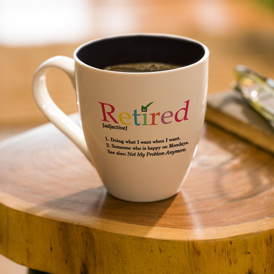 Retired Definition Ceramic Cup O' Java, 17oz