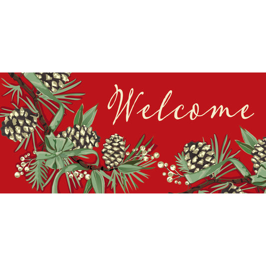 Winter Pine Welcome Sassafras Switch Mat