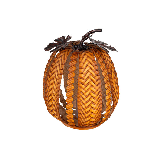 Medium Pumpkin Metal Statue