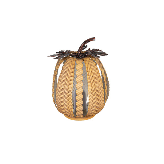 Small Pumpkin Metal Statue