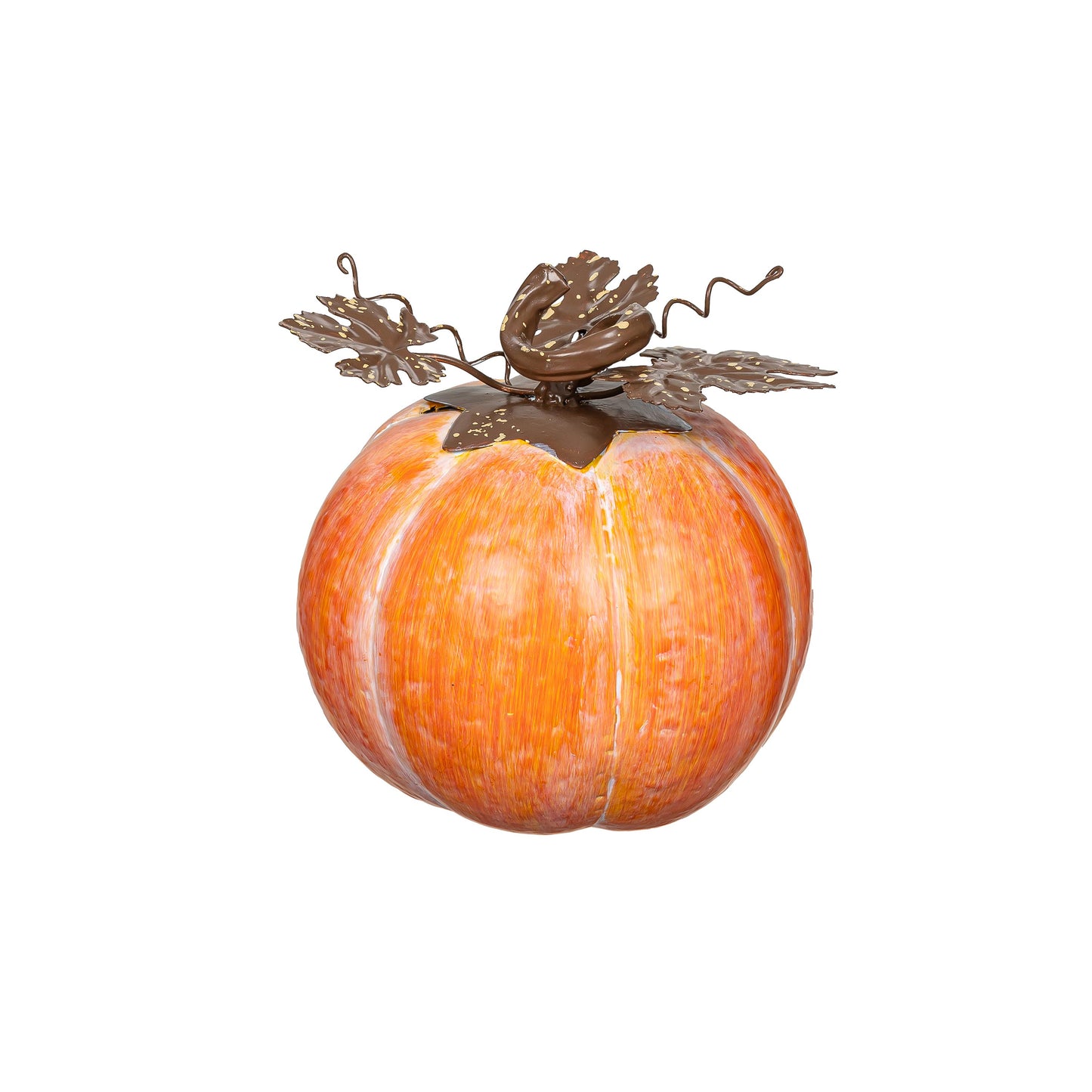 Pumpkin Metal Statue, 6"H