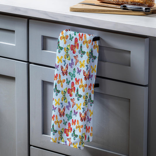 Butterfly Toile Quick Dry Kitchen Towel, 18" x 30"