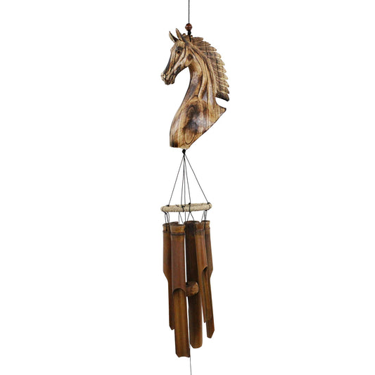 Cohasset Horse Head Bamboo Wind Chime