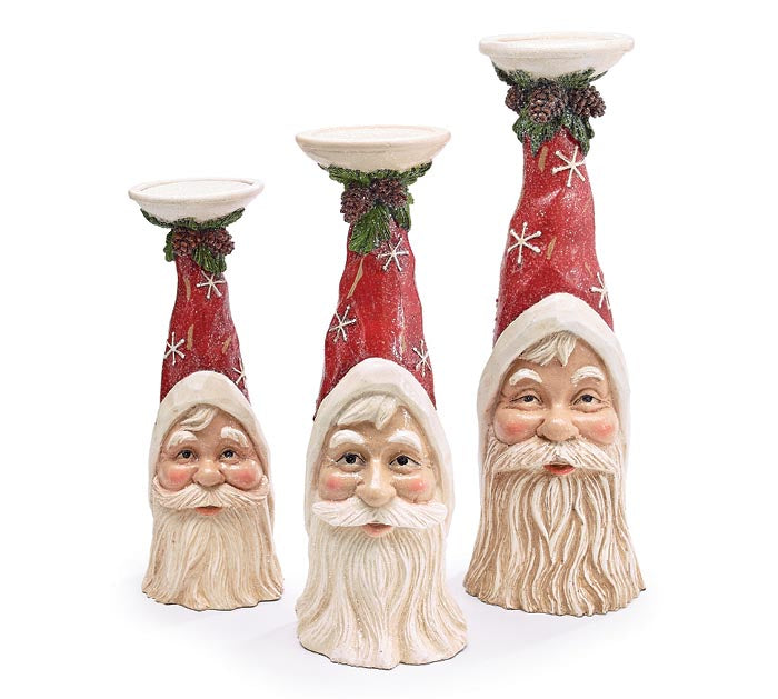 Santa Trio Candleholder