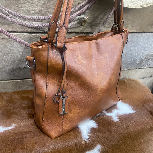 Texas Western Cowhide Purse Shoulder Bag Tote-Trendy