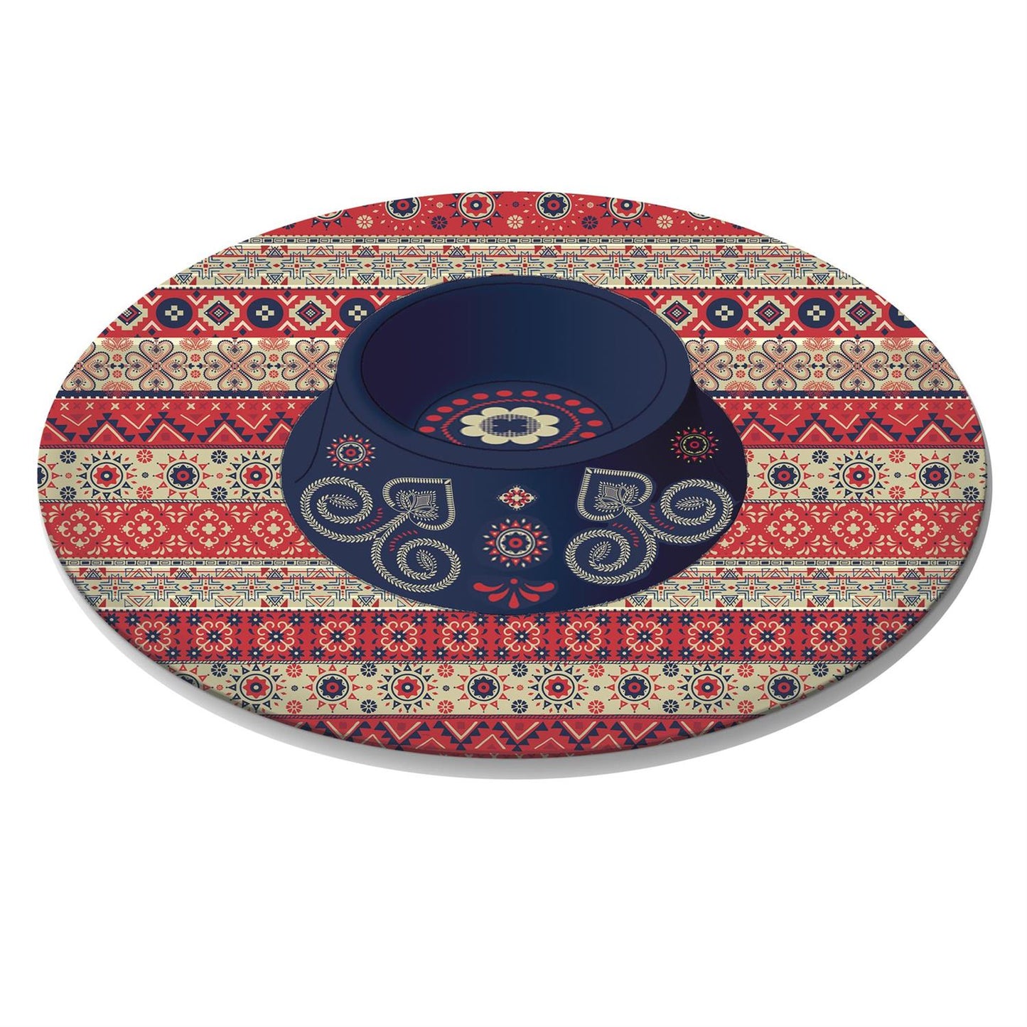Americana BOHO By JG, 15" Melamine Chip n Dip