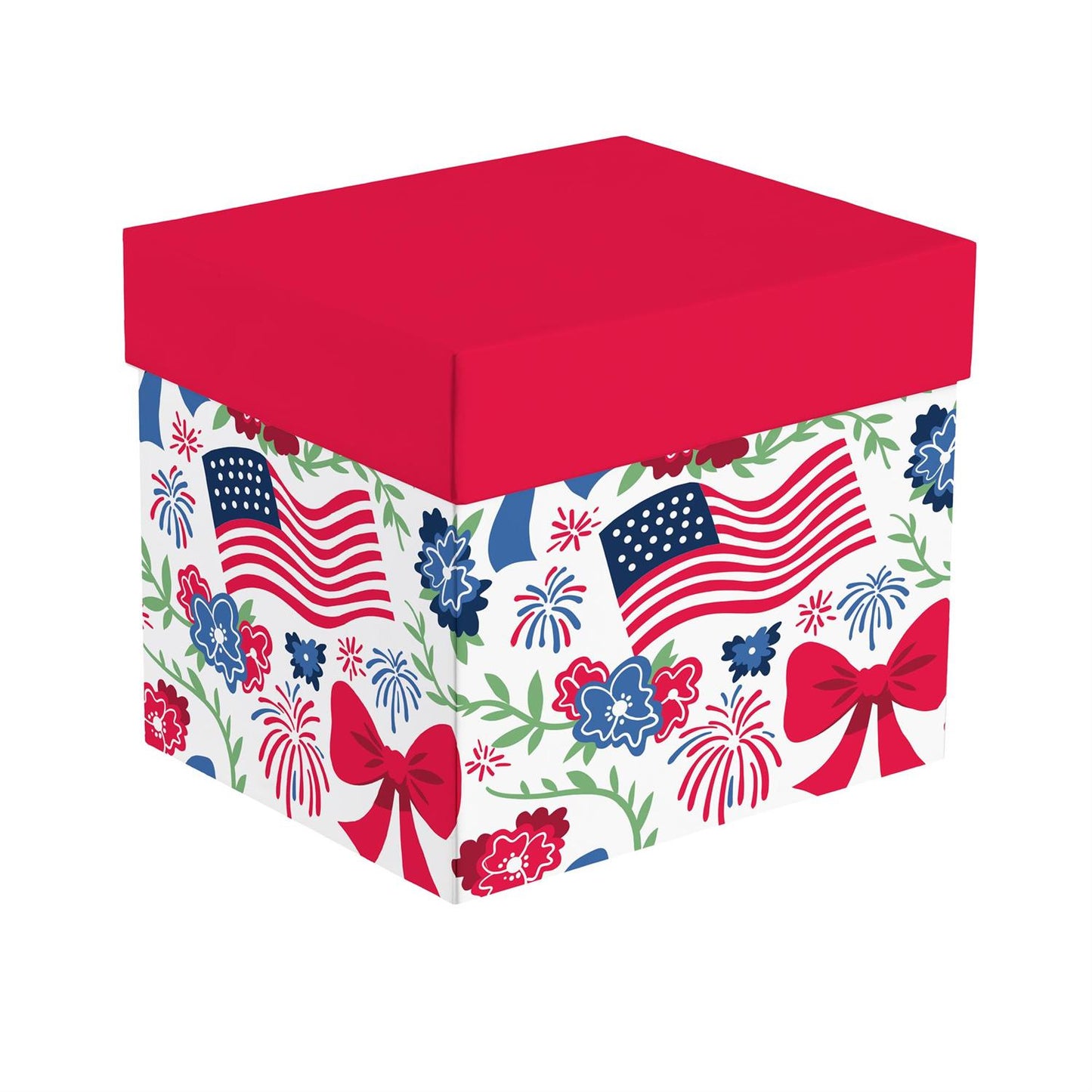 Red, White, & Bloom Land of Liberty Coffee Cup Ceramic Cup O' Java, 17oz, Gift Box
