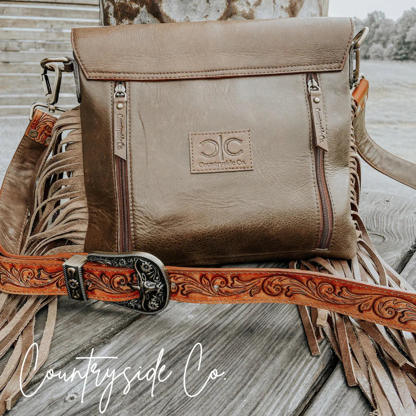 Countryside Co. Georgia Conceal Carry Tooled Leather Purse