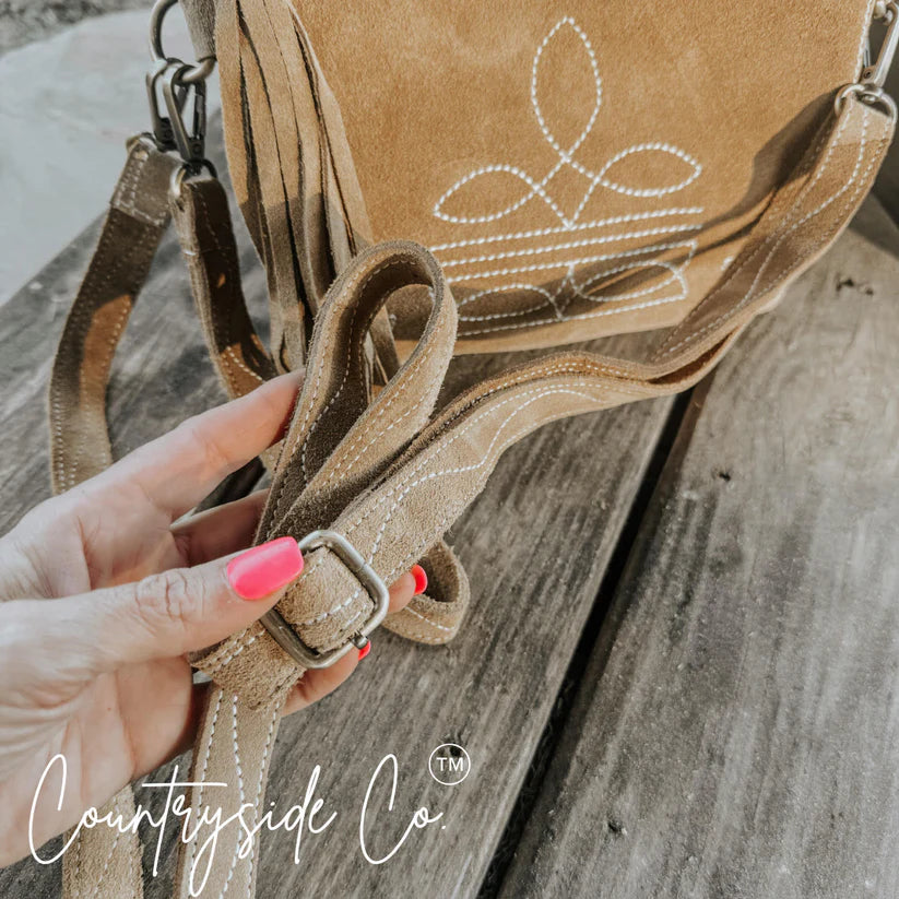 Countryside Co. Becca Suede Leather Purse
