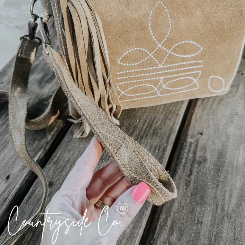 Countryside Co. Becca Suede Leather Purse
