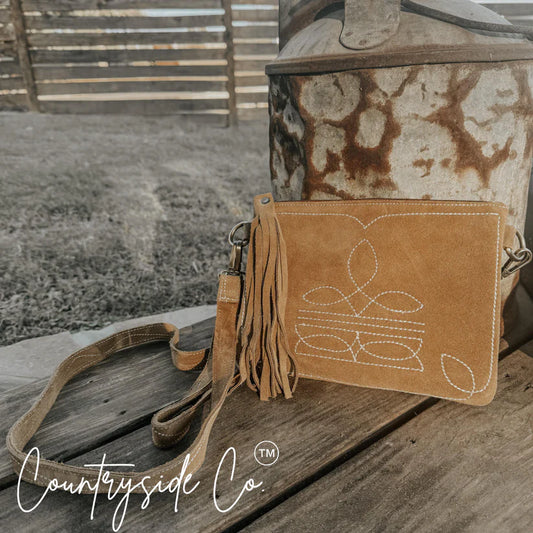 Countryside Co. Becca Suede Leather Purse