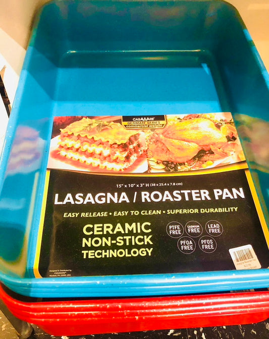 CASAWARE Lasagna/Roaster Pan 15" X 10" X 3"