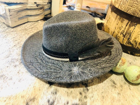 Gray Wool Hat