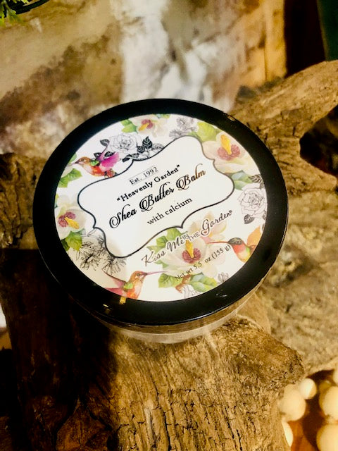 "Kiss Me In The Garden" Heavenly Garden Shea Butter Balm with Calcium