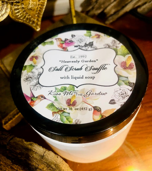 "Kiss Me In The Garden" Heavenly Garden Salt Scrub Souffle