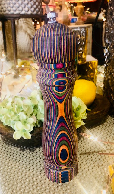 Island Bamboo Rainbow Pepper Mill