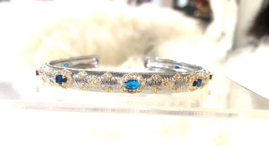 Jacqueline Kent Blue Crystal Bracelet