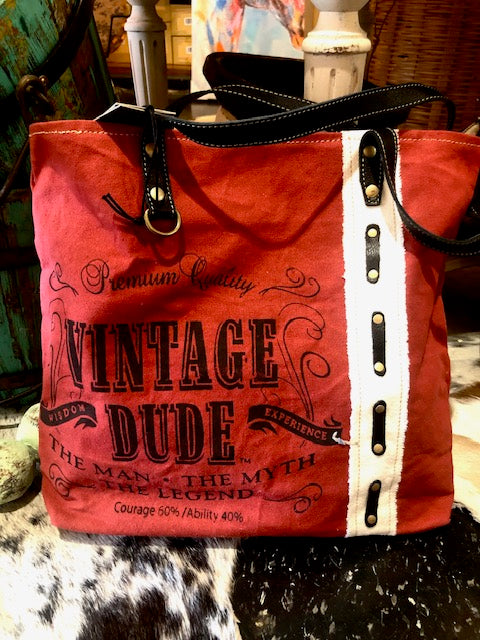 Myra Western Vintage Tote Bag